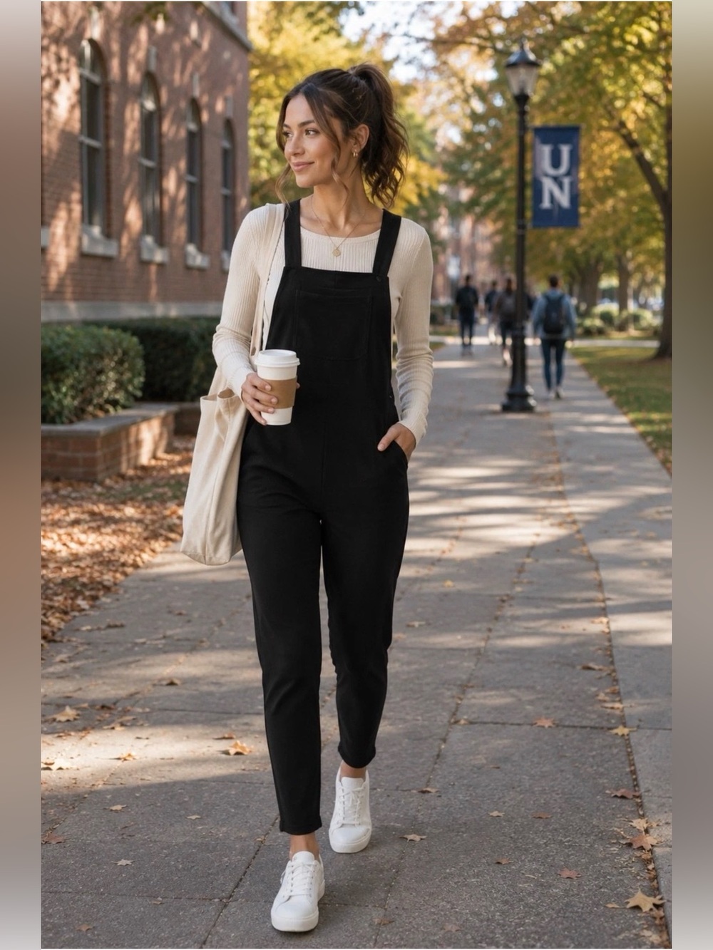 Smash + Tess Black Wide-Leg Square-Neck Romperall Jumpsuit